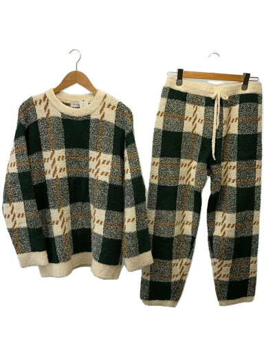 【中古】GELATO PIQUE HOMME◆セットアップ/L/ポリエステル/WHT【メンズウェア】 【中古】GELATO PIQUE HOMME◆セットアップ/L/ポリエステル/WHT【メンズウェア】