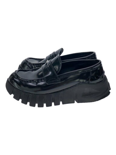 【中古】ZARA◆VIBRAM/厚底/ローファー/39/ブラック/レザー/2637/220/800//【シューズ】 【中古】ZARA◆VIBRAM/厚底/ローファー/39/ブラック/レザー/2637/220/800//【シューズ】