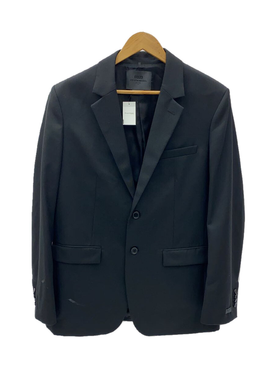 【中古】ZARA◆ジャケット/--/ウール/BLK/無地【メンズウェア】