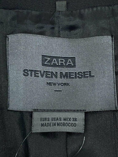 【中古】ZARA◆ジャケット/--/ウール/BLK/無地【メンズウェア】