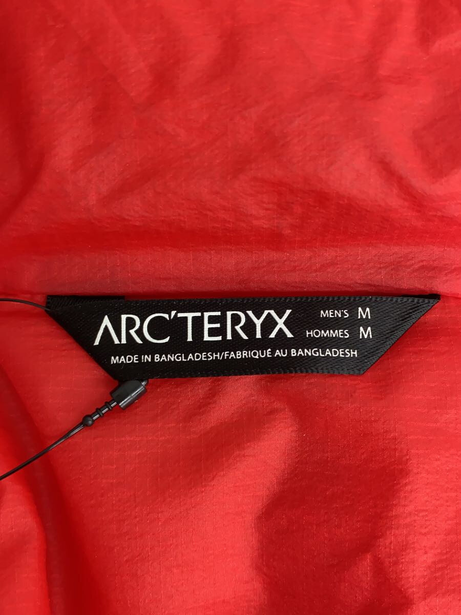 【中古】ARC’TERYX◆ダウンジャケット/M/ナイロン/RED/14644-106790【メンズウェア】