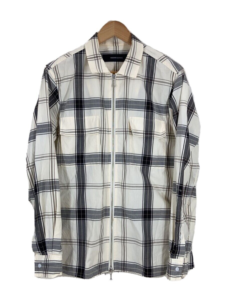 RESOUND CLOTHING◆別注/CheckShirt JACKET/ブルゾン/2/コットン/CRM/チェック/RC27-SH-002