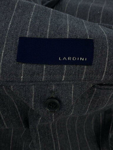 【中古】LARDINI◆セットアップ/--/ウール/GRY/ストライプ/jj801aq【メンズウェア】