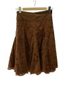 【中古】DKNY(DONNA KARAN NEW YORK)◆90s/スカート/6/コットン/BRW/無地/408433【レディースウェア】