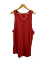 【中古】CVTVLIST◆タンクトップ/1/コットン/RED/2401050305【メンズウェア】
