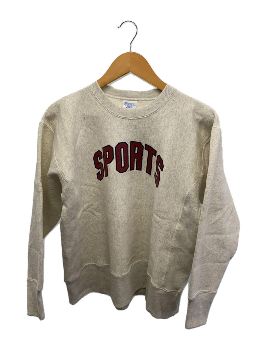 【中古】Champion◆スウェット/XS/コットン/GRY/sports/オートミール/タグ付//【レディースウェア】