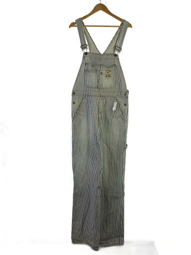 【中古】Schott◆オールインワン/34/コットン/ストライプ/3106003【メンズウェア】 【中古】Schott◆オールインワン/34/コットン/ストライプ/3106003【メンズウェア】
