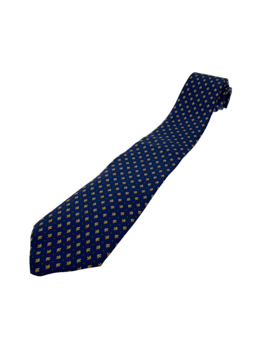 【中古】Salvatore Ferragamo◆ネクタイ/シルク/BLU/メンズ【服飾雑貨他】