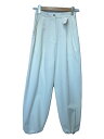 【中古】CLANE◆23ss/2WAY ADJUST RASH GUAR TUCK PANTS/1/WHT/16110-7382【レディースウェア】