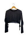 【中古】SLY◆REVERSIBLE DROST CROP トップス/FREE/アクリル/GRY/030HSZ70-0410【レディースウェア】(4)