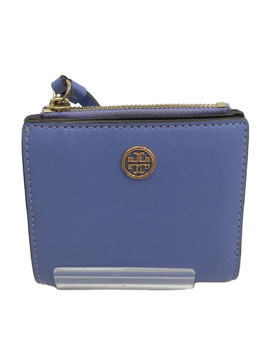 【中古】TORY BURCH◆2つ折り財布/--/BLU/レディース//【服飾雑貨他】