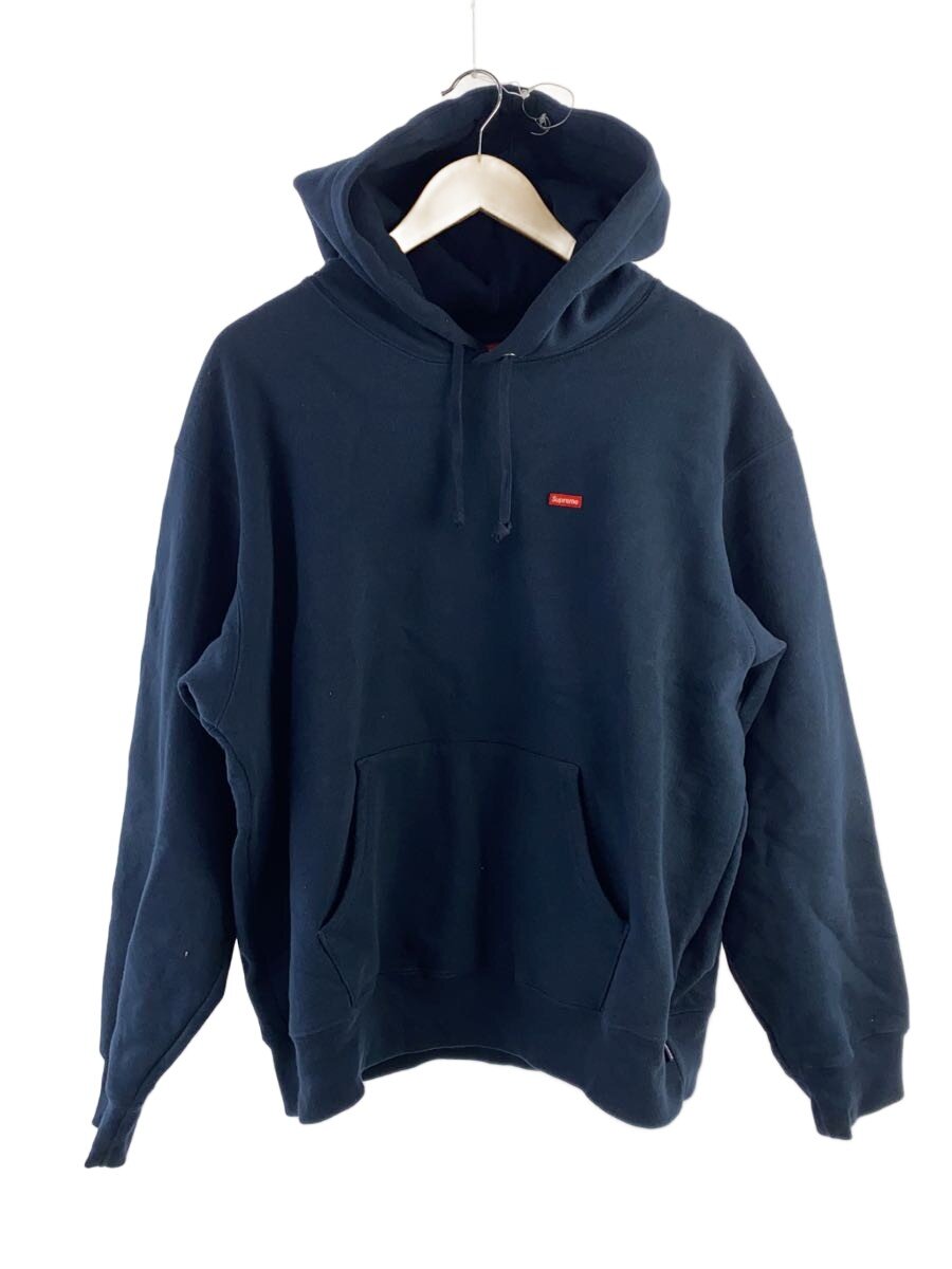 Supreme◆Small Box Drawcord LOGO Hooded/パーカー/M/コットン/NVY
