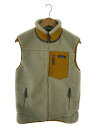【中古】patagonia◆フリースベスト/S/ポリエステル/BEG/STY23048FA19【メンズウェア】