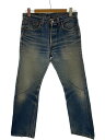 【中古】Levi’s◆501/USA製/90s/95年製/ストレートパンツ/32/コットン/ブルー/501-0115【メンズウェア】(4)
