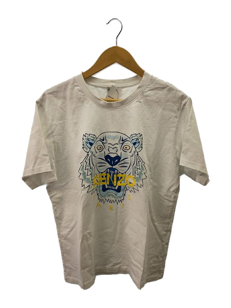 【中古】KENZO◆Tシャツ/L/コットン/WH