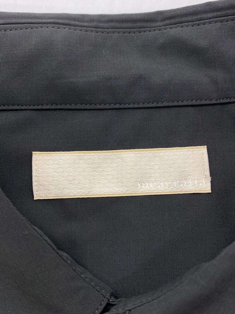 【中古】meagratia◆Pleats Shirt/プリーツ長袖シャツ/2/ポリエステル/GRY/無地/25271-0505【メンズウェア】