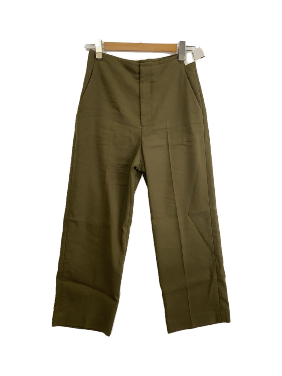【中古】UNITED ARROWS◆ストレートパンツ/40/リネン/KHK/1514-162-4738【レディースウェア】