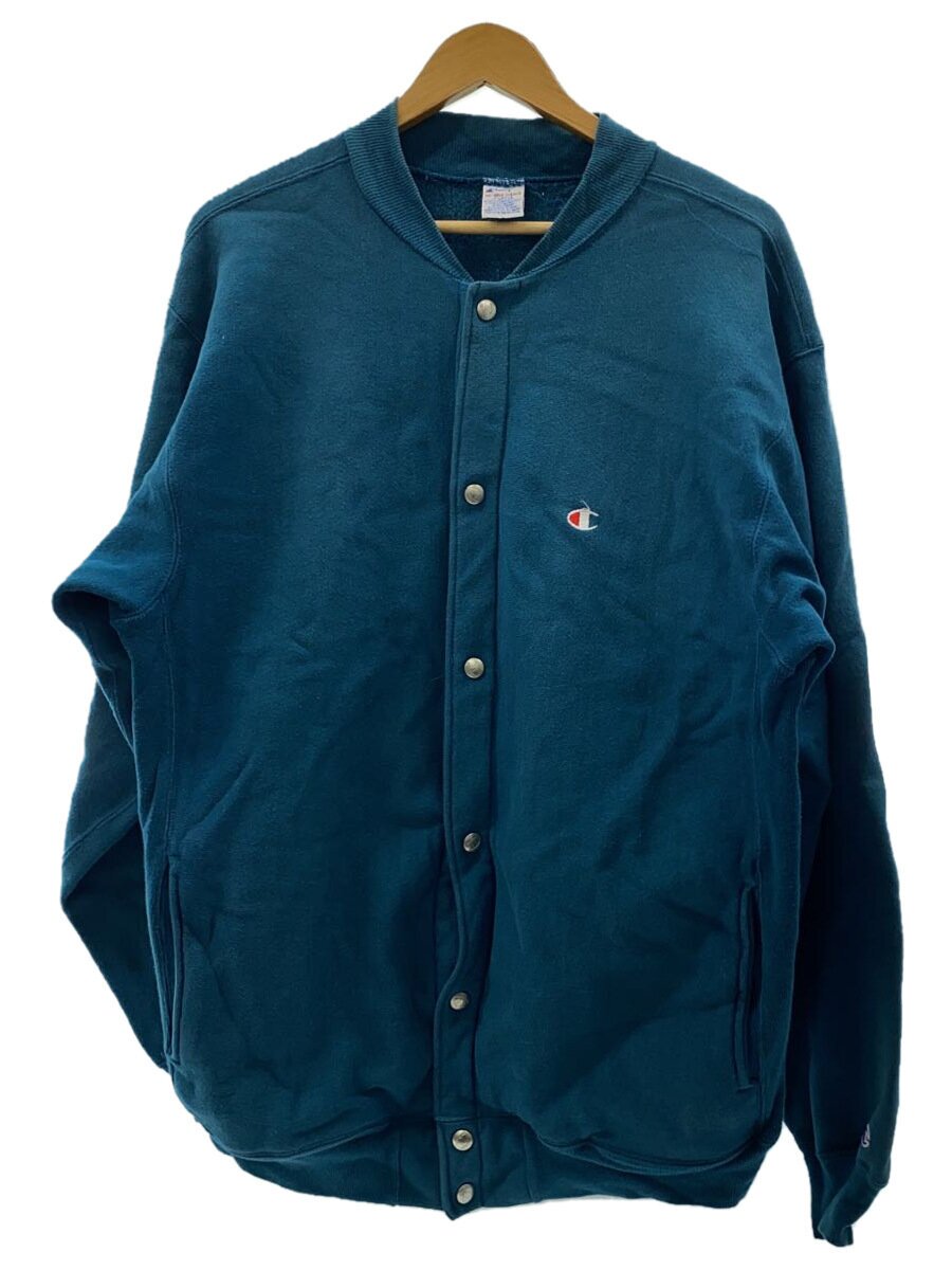 【中古】Champion◆カーディガン(厚手)/XL/コットン/GRN【メンズウェア】