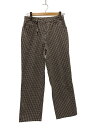 【中古】Aquascutum◆ボトム/--/コットン/BEG/ギンガムCK/イタリア製【レディースウェア】
