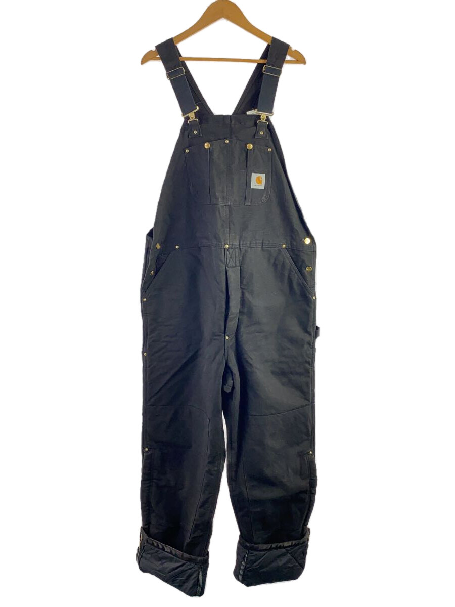 【中古】Carhartt◆オーバーオール/--/--/BLK/無地//【メンズウェア】