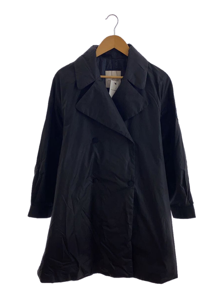 【中古】MONCLER◆ロングダウンジャケット/0/ナイロン/ブラック/G10931C59600/MEBOULA GIUBBOTTO【レディースウェア】