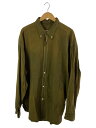 【中古】HED MAYNER◆23AW/SWITCHED BUTTONED SHIRT/HMMX60077R/ブリーチ/シャツ/M/コットン/KHK【メンズウェア】