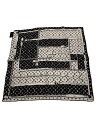 【中古】LOUIS VUITTON◆カレバンダナ/モノグラムコンフィデンシャル/ストール/シルク/総柄/メンズ/M77351【服飾雑貨他】