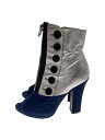 【中古】MIU MIU◆ブーツ/36/SLV/レザー【シューズ】