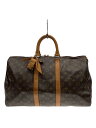 【中古】LOUIS VUITTON◆キーポル45_モノグラム・キャンバス_BRW/PVC/BRW【バッグ】