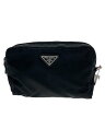 【中古】PRADA◆ポーチ/ナイロン/BLK【バッグ】