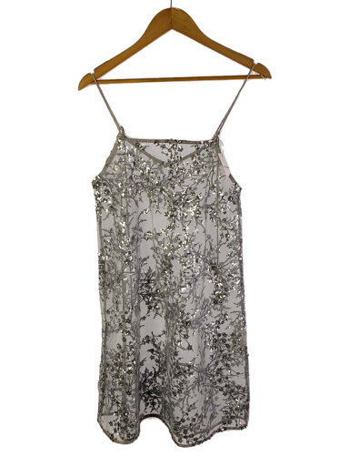 【中古】YAE/24SS/Flower spangle camisole dress/FREE/SLV/YEIZI0324003//【レディースウェア】 【中古】YAE/24SS/Flower spangle camisole dress/FREE/SLV/YEIZI0324003//【レディースウェア】