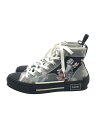 楽天2nd STREET 楽天市場店【中古】Dior HOMME◆ハイカットスニーカー/40/BLK/19ALS/つま先小傷あり【シューズ】