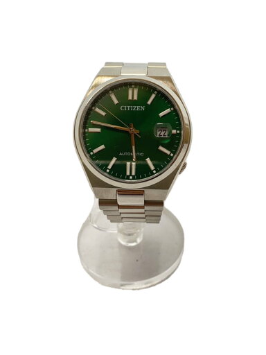 【中古】CITIZEN◆自動巻腕時計/アナログ/ステンレス/GRN/SLV/SS/8210-S126967【服飾雑貨他】 【中古】CITIZEN◆自動巻腕時計/アナログ/ステンレス/GRN/SLV/SS/8210-S126967【服飾雑貨他】
