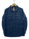 【中古】Timberland◆サファリジャケット/ジャケット/M/コットン/BLK/無地/TB0B4102【メンズウェア】