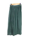 【中古】Traditional Weatherwear◆23SSGATHERED VOLUME CULOTTE PANTS/S/--/GRN/L231OSFPT0240PD【レディースウェア】