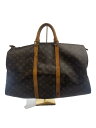 【中古】LOUIS VUITTON◆キーポル50_モノグラム・キャンバス_BRW/PVC/BRW/使用感有/持ち手ダメージ【バッグ】