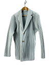 【中古】HOMME PLISSE ISSEY MIYAKE◆テーラードジャケット/3/ポリエステル/HP55JD40【メンズウェア】