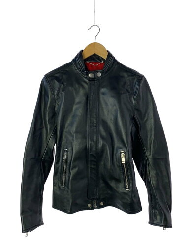 【中古】DIESEL◆シングルライダースジャケット/S/羊革/BLK【メンズウェア】 【中古】DIESEL◆シングルライダースジャケット/S/羊革/BLK【メンズウェア】