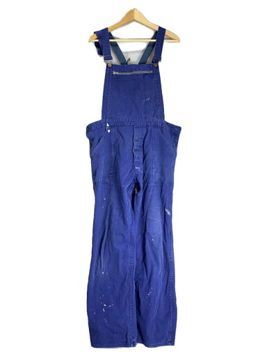 【中古】オーバーオール/--/コットン/BLU/ヘリンボーン【メンズウェア】 【中古】オーバーオール/--/コットン/BLU/ヘリンボーン【メンズウェア】