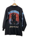 【中古】BALENCIAGA◆la nakamurance/Aya Nakamura/75番目/長袖Tシャツ/1/コットン/BLK【メンズウェア】