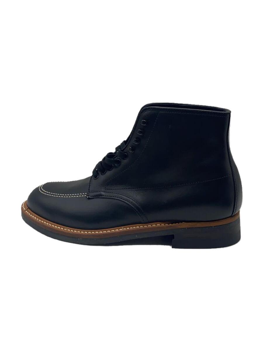 【中古】Alden◆インディーブーツ/レースアップブーツ/UK7.5/BLK/レザー/401//【シューズ】