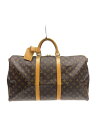 【中古】LOUIS VUITTON◆キーポル・バンドリエール50_モノグラム・キャンバス_BRW/PVC/BRW【バッグ】