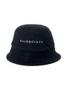 【中古】BALENCIAGA◆ハット/L/ポリエステル/BLK/レディース【服飾雑貨他】