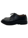 【中古】WHEEL ROBE◆PLAIN TOE DERBY /プレーントゥ/ドレスシューズ/UK7.5/BLK/レザー/15075WS【シューズ】