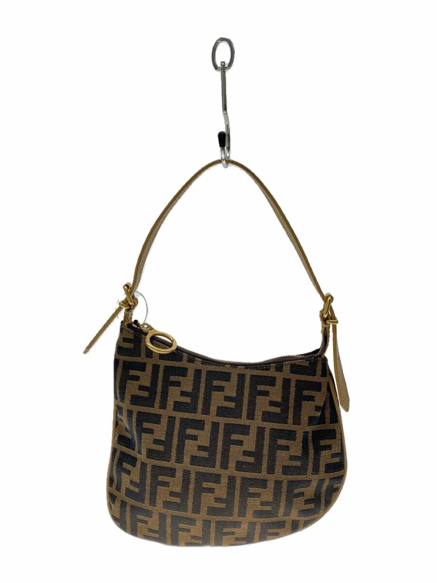 【中古】FENDI◆ハンドバッグ/カシミア/BRW/BR248【バッグ】