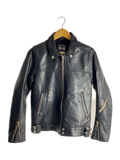 【中古】BOUNTY HUNTER◆11SS/シングルライダースジャケット/O/牛革/BLK/無地/B9201/13周年記念【メンズウェア】 【中古】BOUNTY HUNTER◆11SS/シングルライダースジャケット/O/牛革/BLK/無地/B9201/13周年記念【メンズウェア】