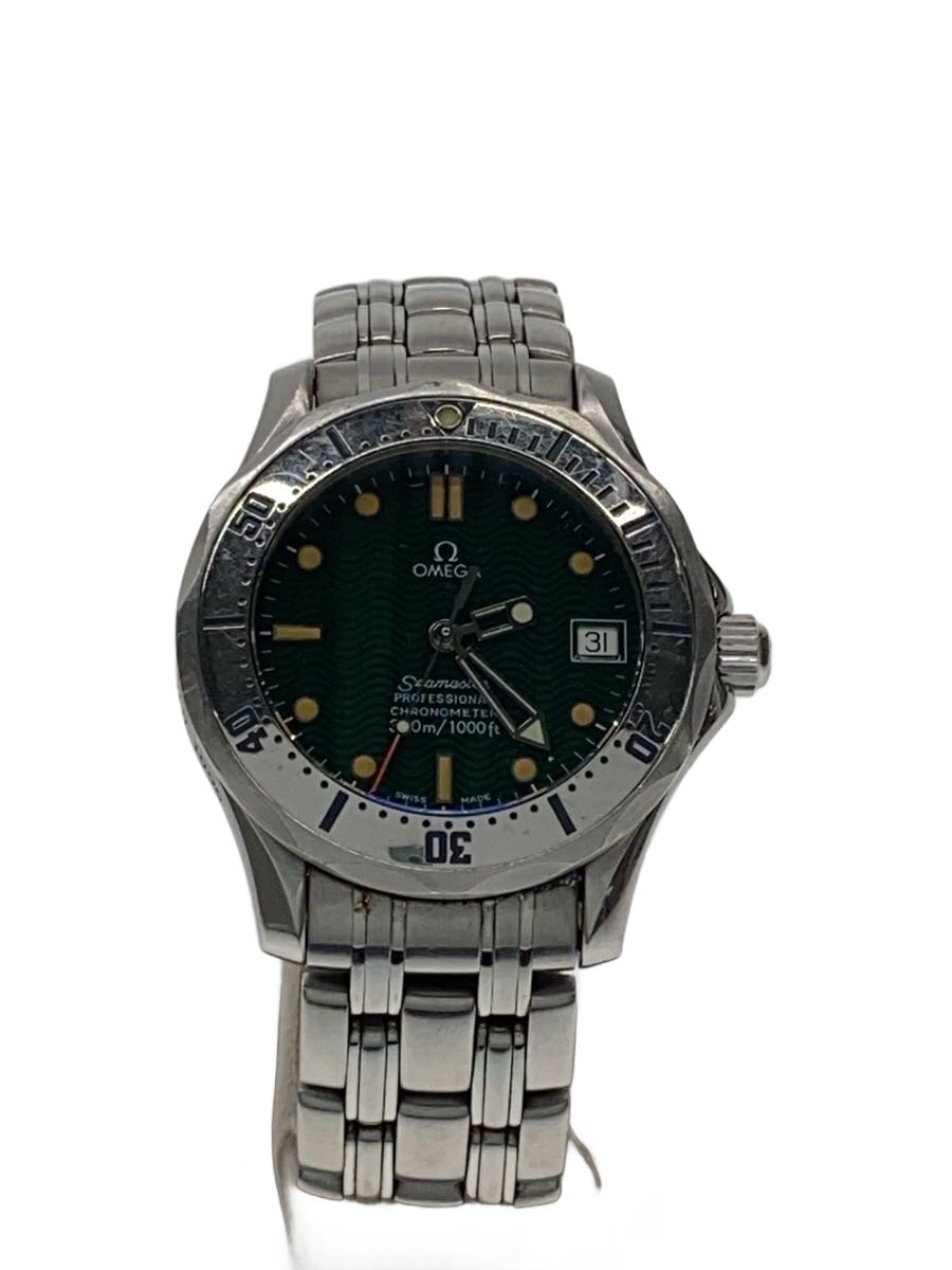 【中古】OMEGA◆クォーツ腕時計/アナログ/ステンレス/GRN/SLV/2553.41 20250828日差-12【服飾雑貨他】