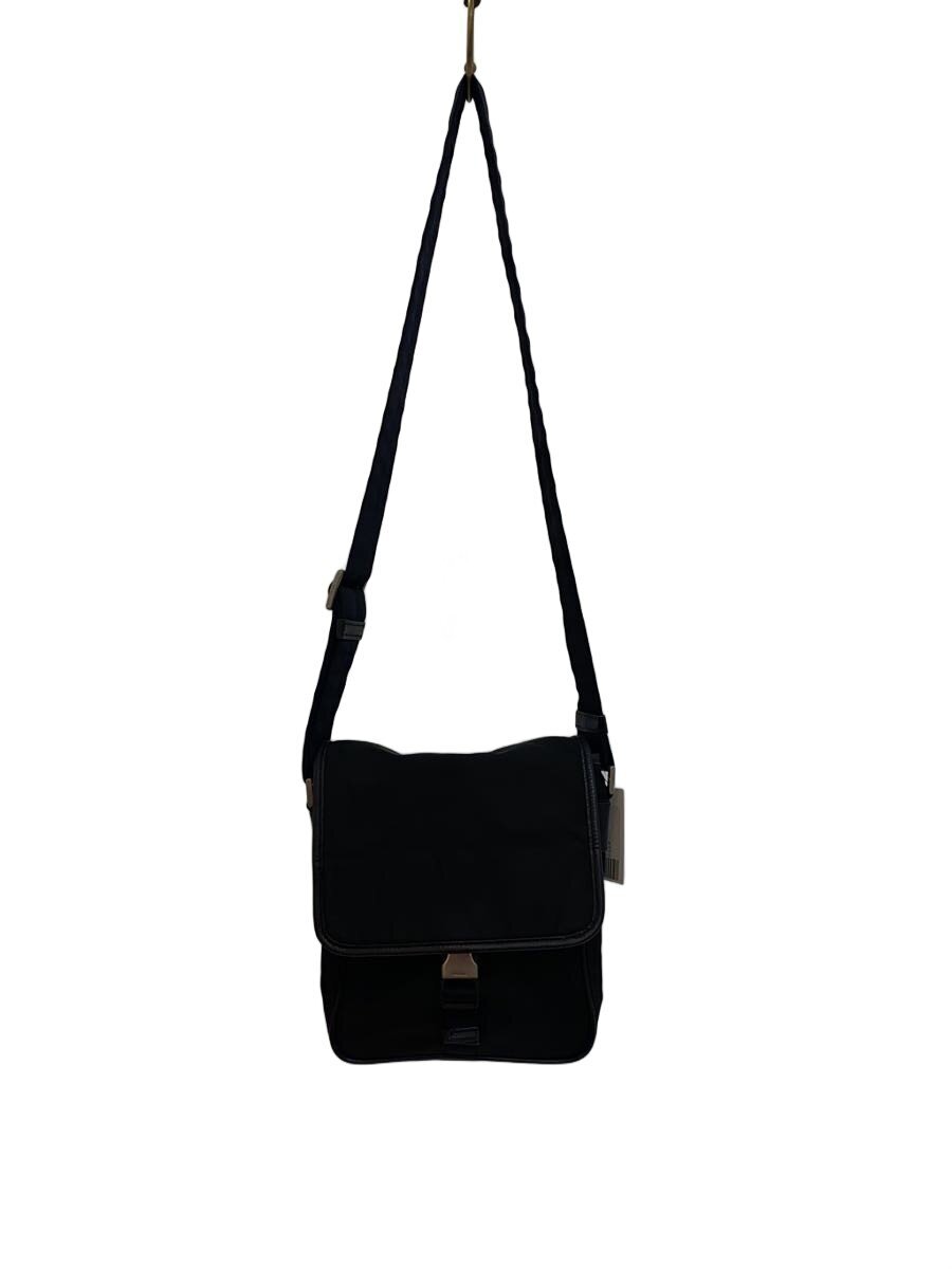 PRADA - 【中古】PRADA◆ショルダーバッグ/ナイロン/ブラック【バッグ】