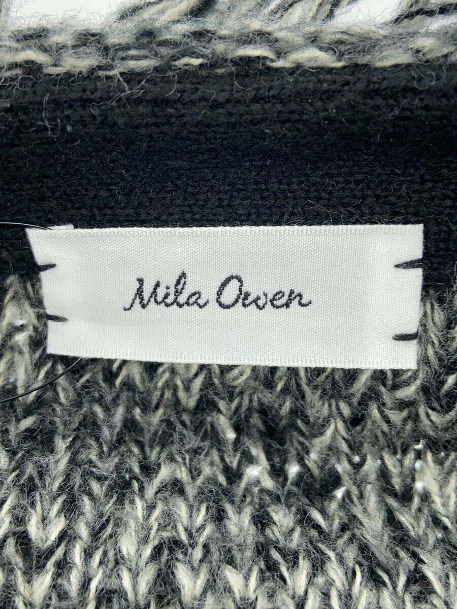 【中古】Mila Owen◆カーディガン(厚手)/O/アクリル/ブラック/総柄/09WND244171【レディースウェア】 jumblestore-37745347 2nd STREET 楽天市場店 サンプル画像3