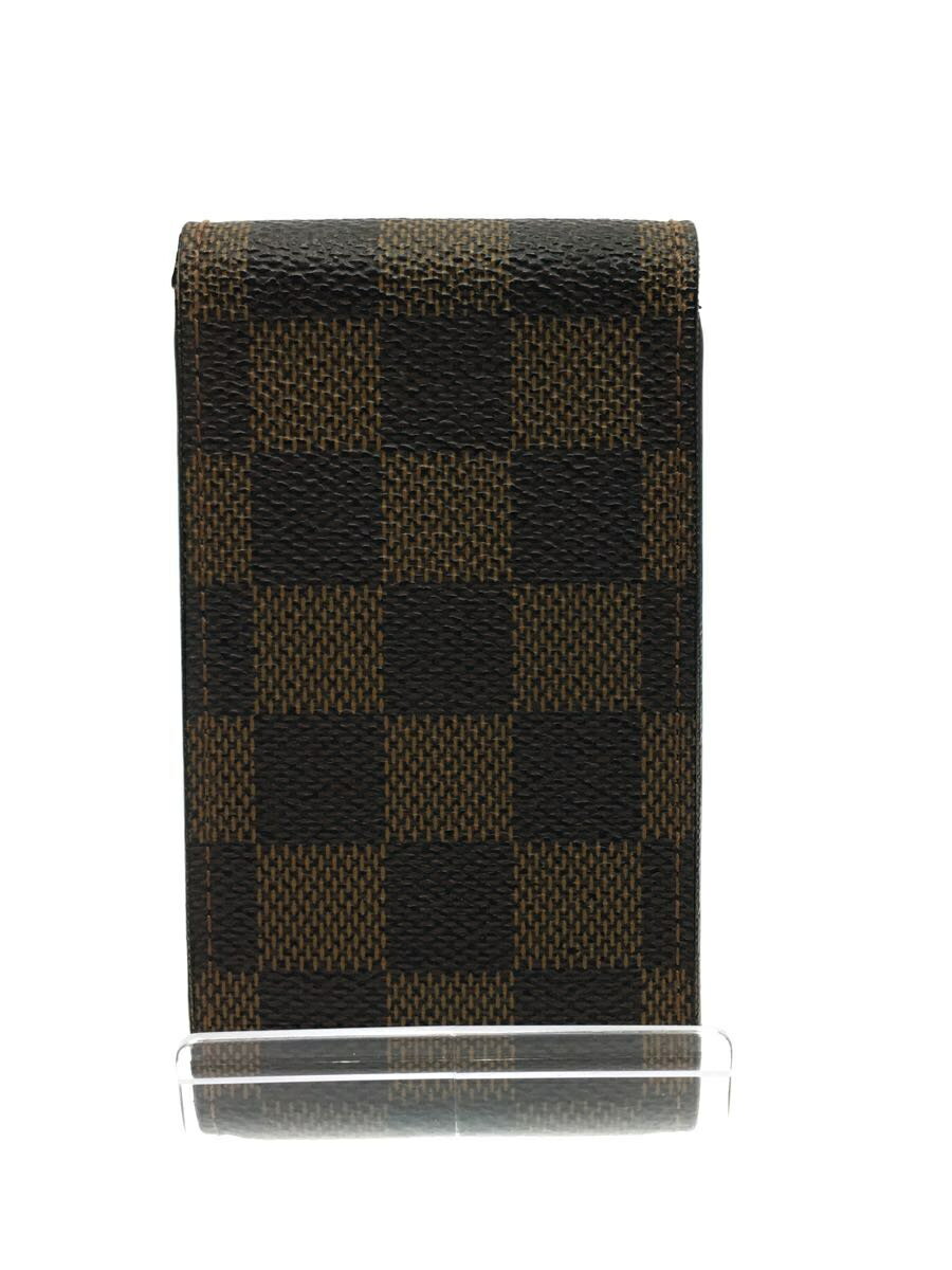 中古】LOUIS VUITTON◇エテュイ・シガレット_ダミエ・エベヌ_BRW/PVC
